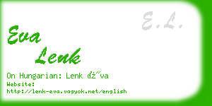 eva lenk business card